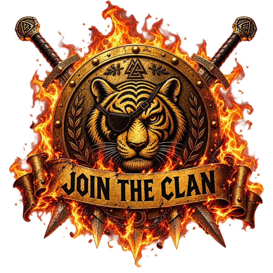 Join the Clan shield on fire